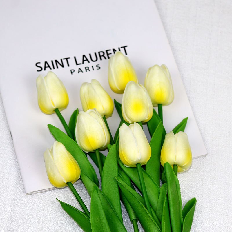 30cm Real Touch PU Tulips – Artificial Flowers for Home, Garden, Bedroom Decoration, flores artificiales para decoracion hogar - DormVibes