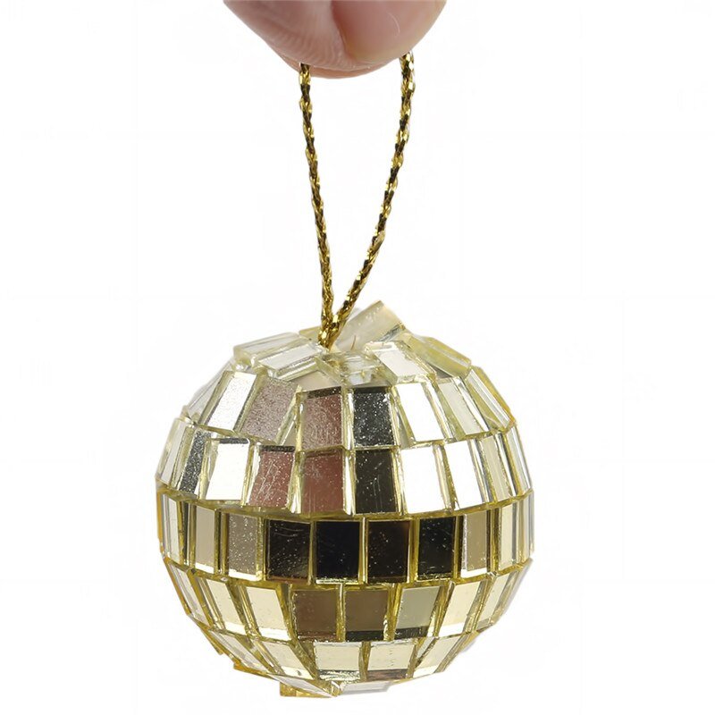 3CM & 5CM Disco Glass Ball Light – Reflective Rotating Mirror Ball for DJ, Christmas Party, and Home Decor - DormVibes