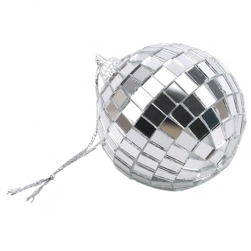 3CM & 5CM Disco Glass Ball Light – Reflective Rotating Mirror Ball for DJ, Christmas Party, and Home Decor - DormVibes