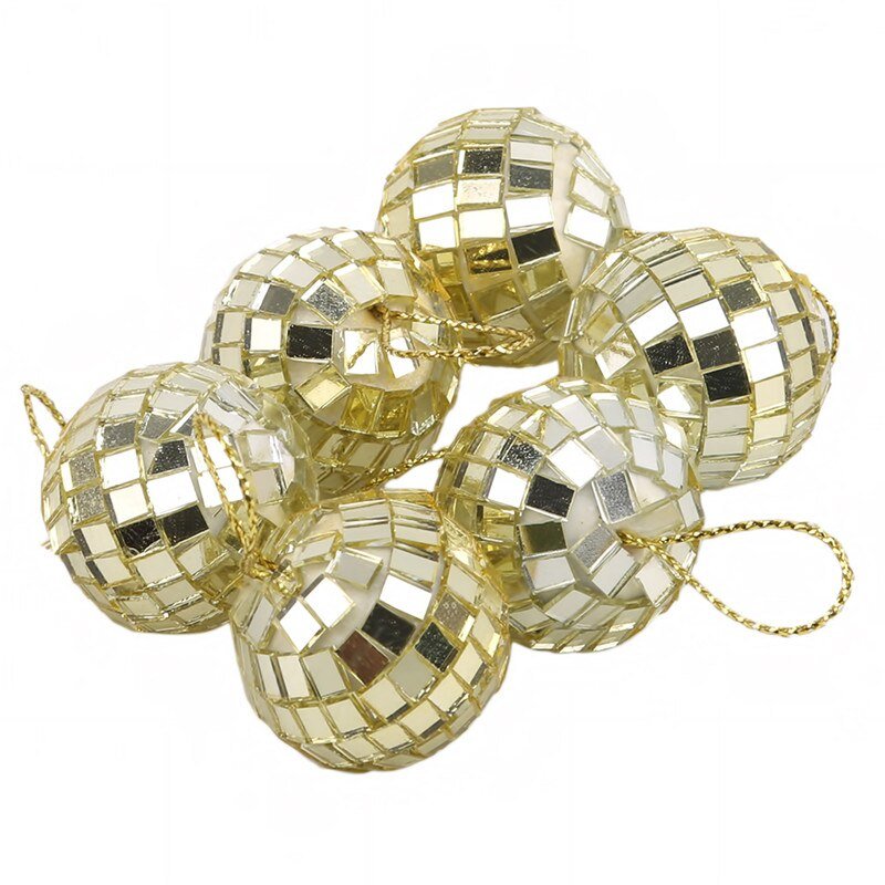 3CM & 5CM Disco Glass Ball Light – Reflective Rotating Mirror Ball for DJ, Christmas Party, and Home Decor - DormVibes