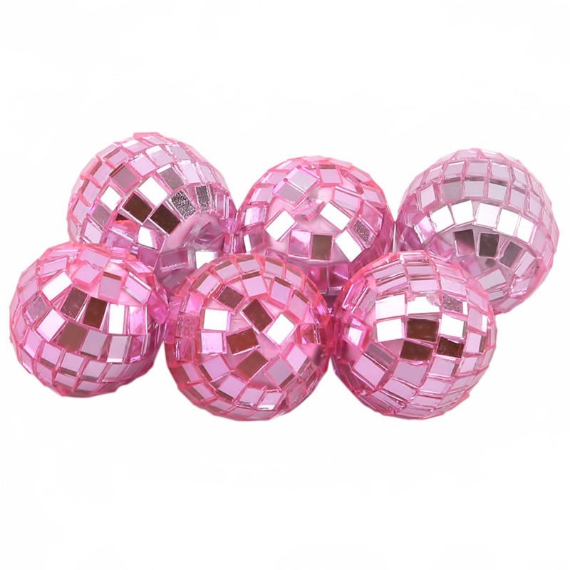 3CM & 5CM Disco Glass Ball Light – Reflective Rotating Mirror Ball for DJ, Christmas Party, and Home Decor - DormVibes