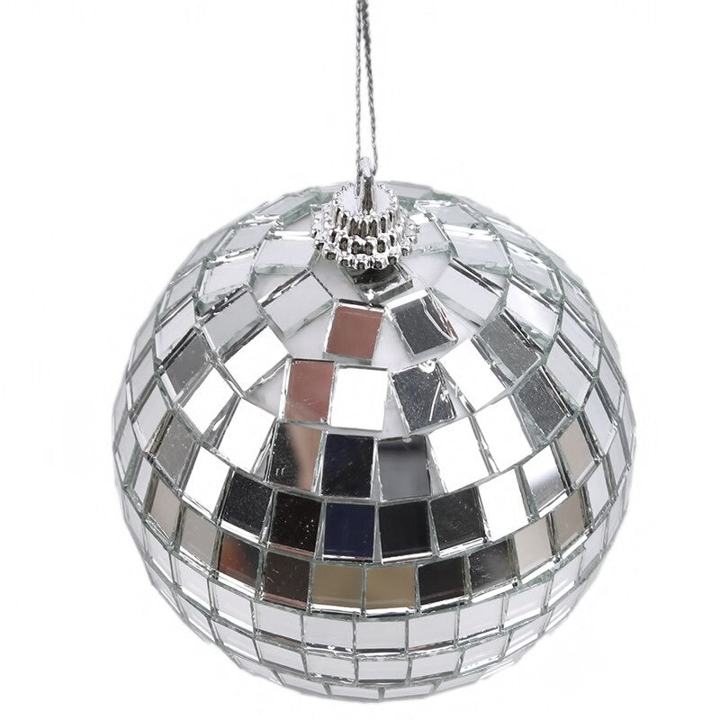 3CM & 5CM Disco Glass Ball Light – Reflective Rotating Mirror Ball for DJ, Christmas Party, and Home Decor - DormVibes