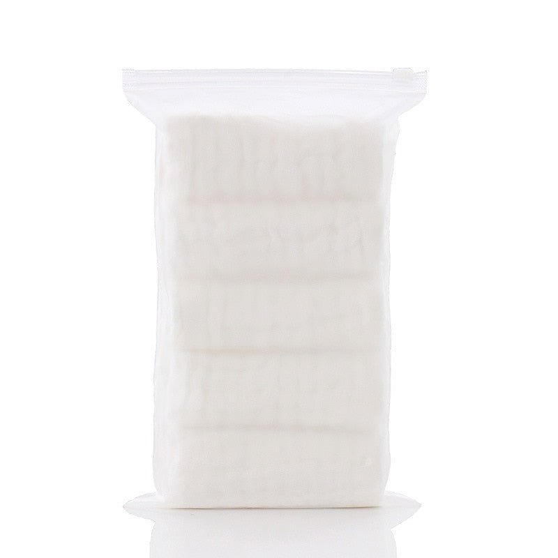 5-Piece 30x30cm Towel Set – Soft Cotton Bath Towels, Face Washcloths, Muslin Squares for Bathing, Feeding Kids, Hand Wipe Gauze, Handkerchief Collection - DormVibes