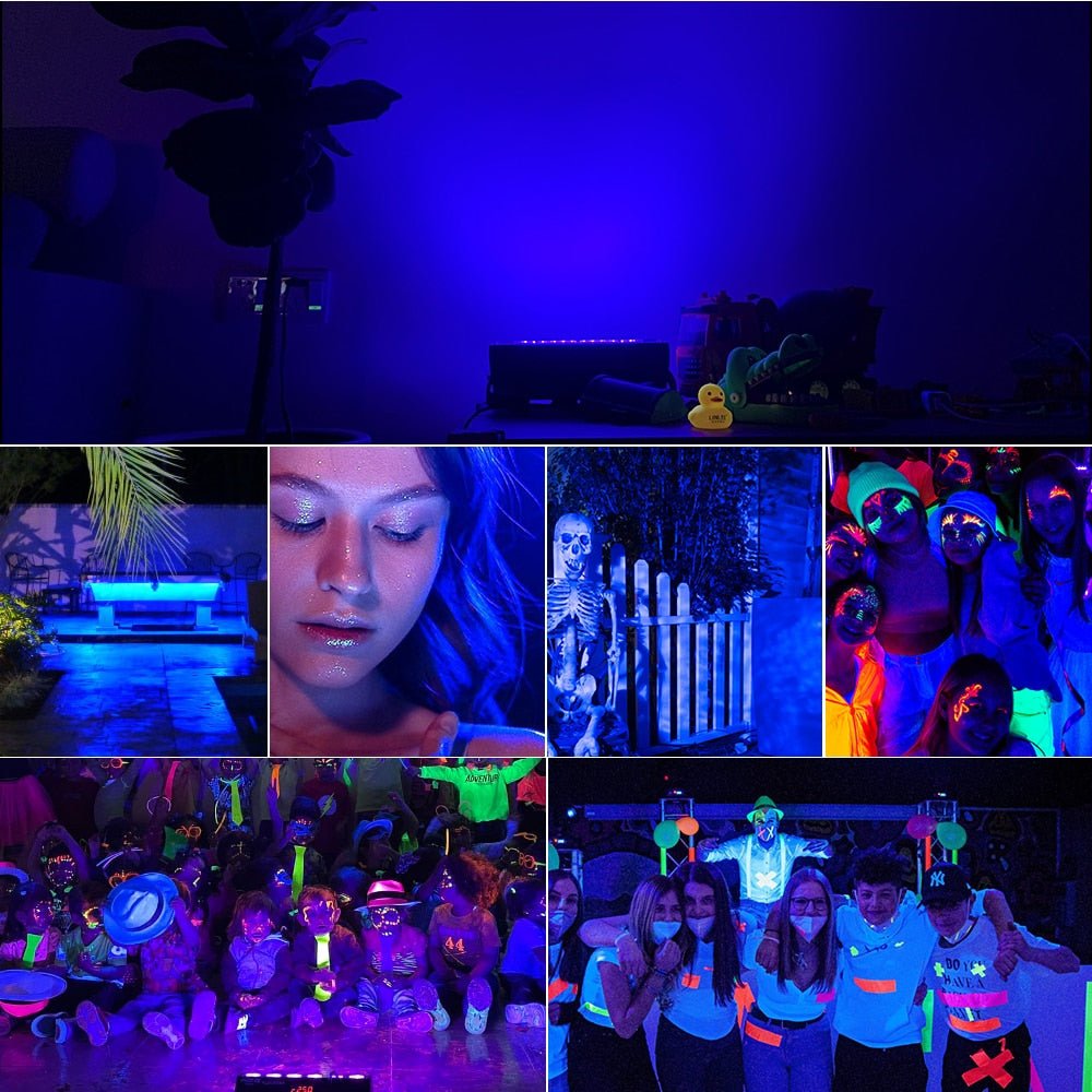 50W 100W UV Blacklight Flood Light For Bedroom Party Gameroom - DormVibes