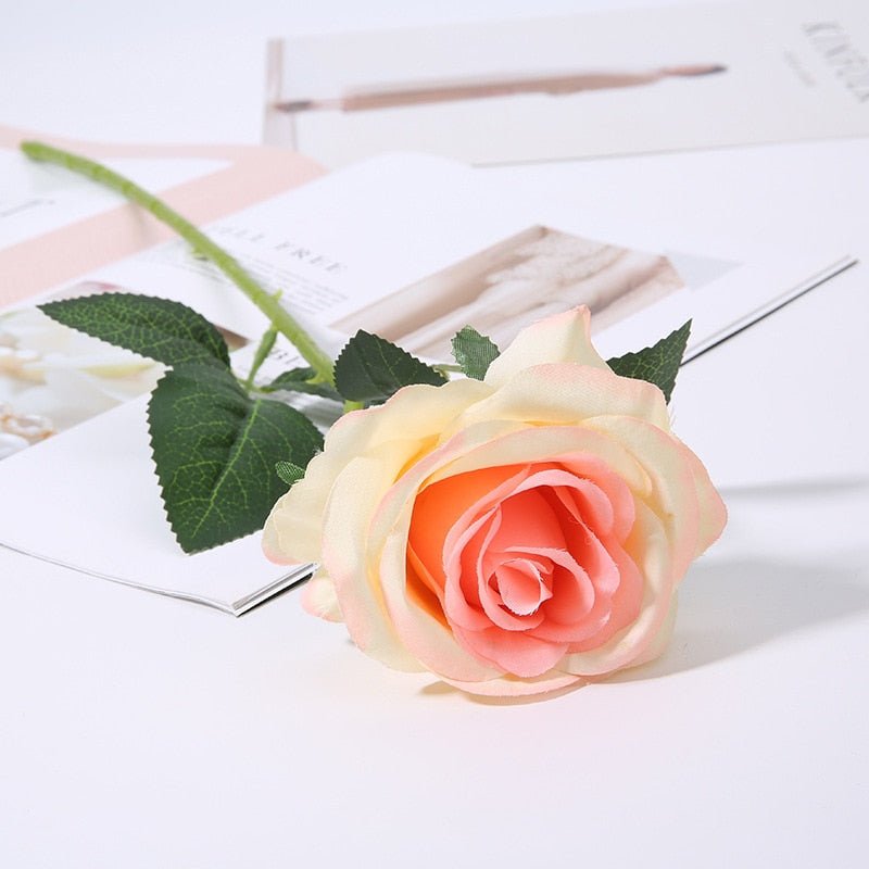 8PCS Artificial Silk Roses Bouquet for Home Decor - DormVibes