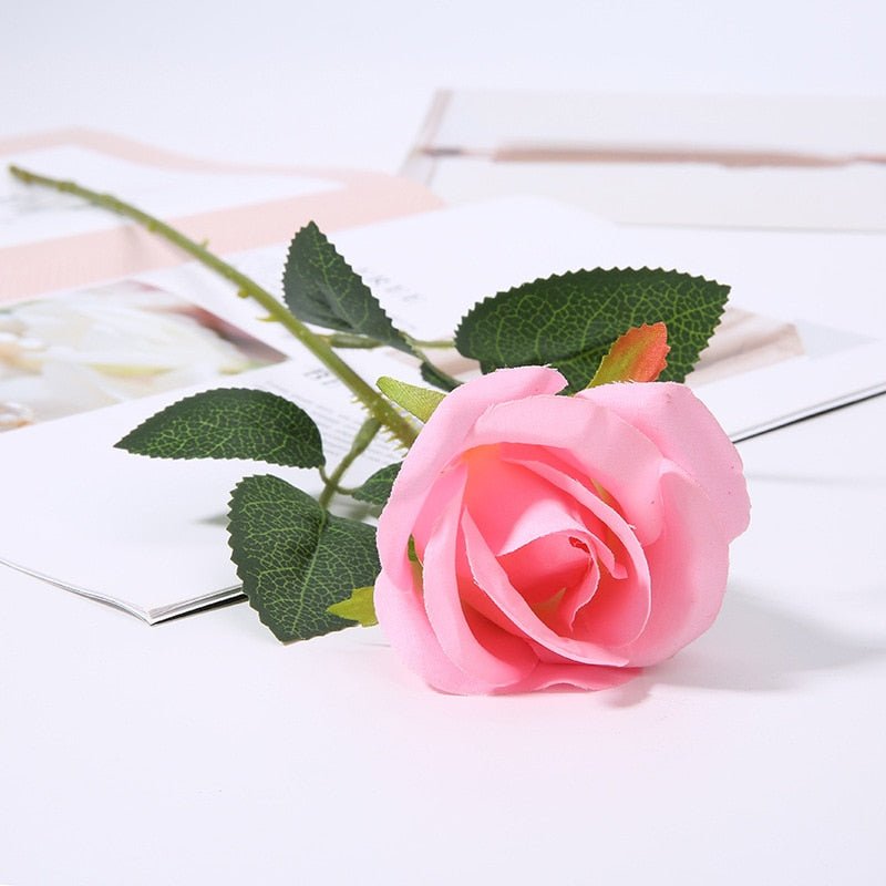 8PCS Artificial Silk Roses Bouquet for Home Decor - DormVibes
