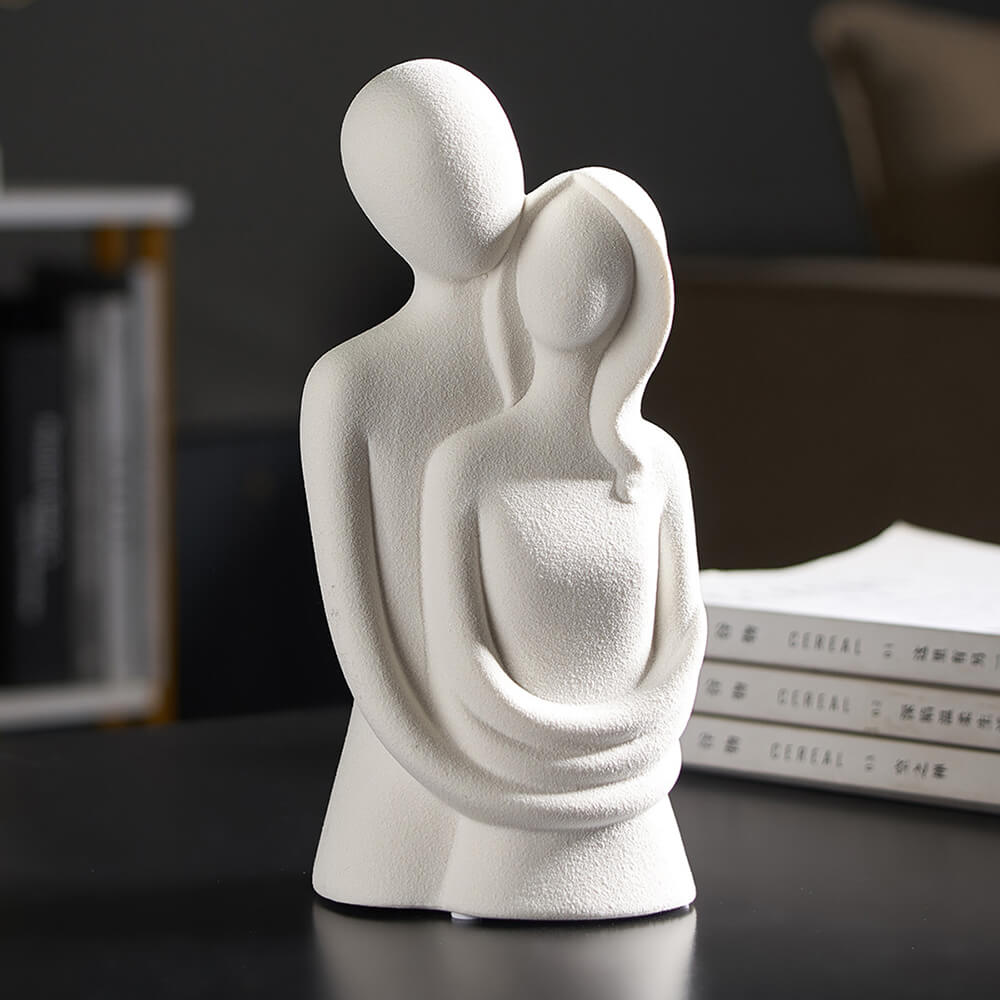 Abstract Couple Person Statue Desk Ornament Collection - DormVibes