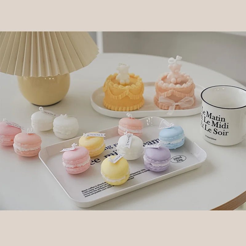 Adorable Macaron Candle - DormVibes