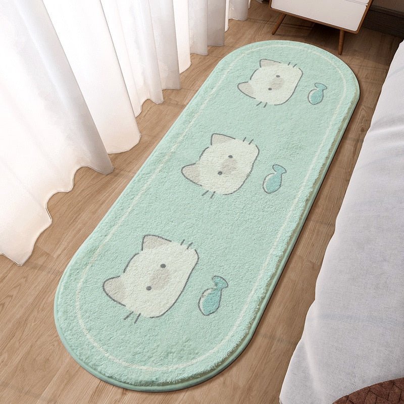 Adorable Pink Bunny Carpet: Fluffy Children's Room Rug Perfect for Bedrooms, Lounges, and Living Rooms - DormVibes