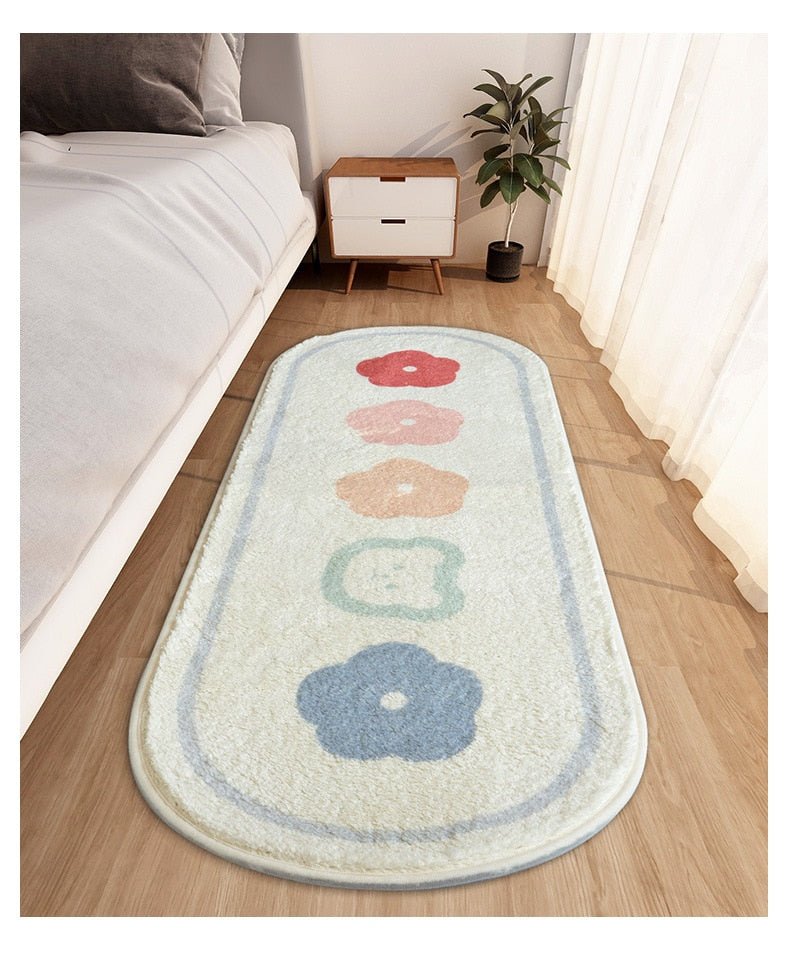 Adorable Pink Bunny Carpet: Fluffy Children's Room Rug Perfect for Bedrooms, Lounges, and Living Rooms - DormVibes