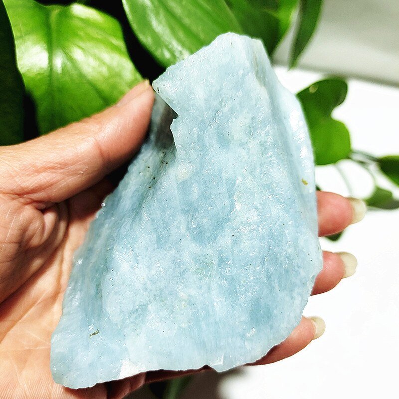 Aquamarine Raw Crystal - Blue Crystals - DormVibes