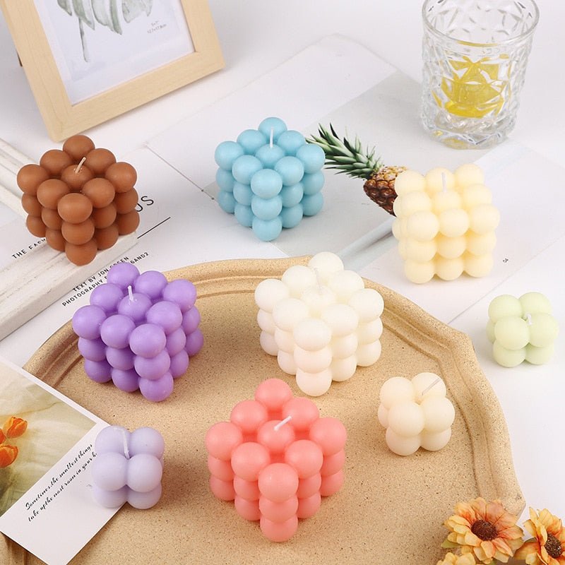 Aromatherapy Cube Aesthetic Candle - DormVibes