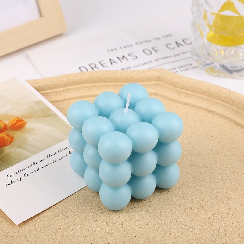Small Bubble Cube Candle Soy Wax Aromatherapy Scented Candles