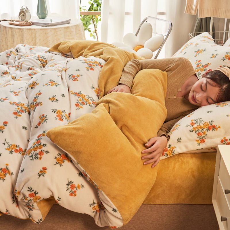 Autumn Flowers Bed Set - DormVibes