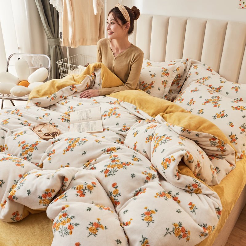Autumn Flowers Bed Set - DormVibes