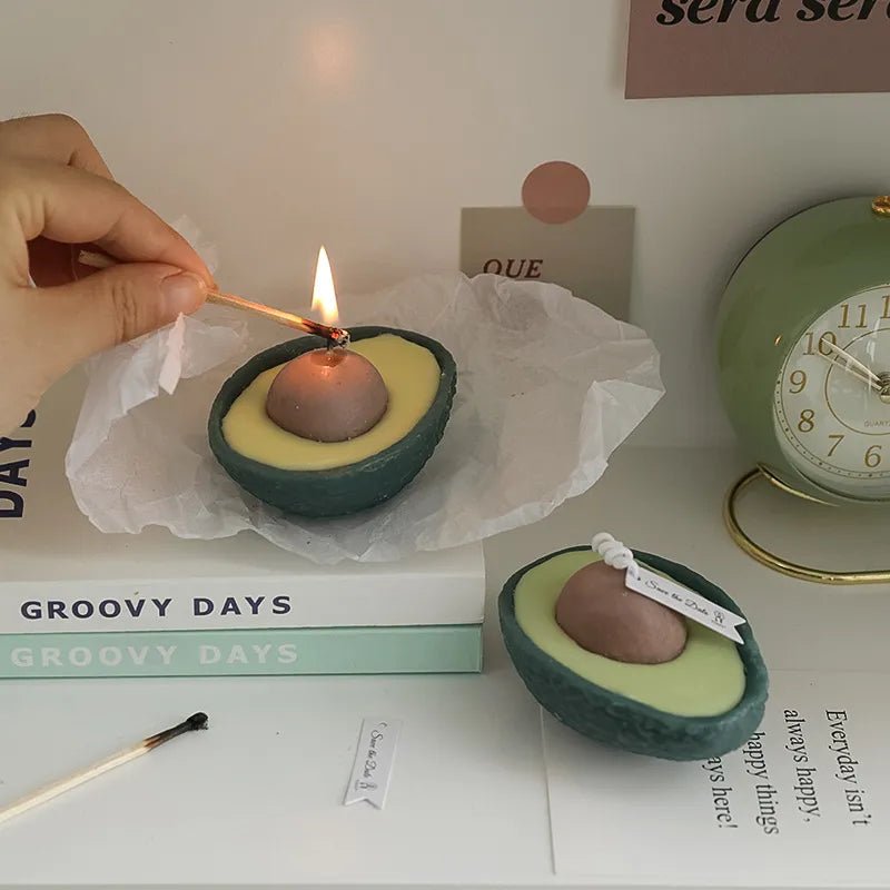 Avocado Shaped Aromatherapy Cute Candle - DormVibes