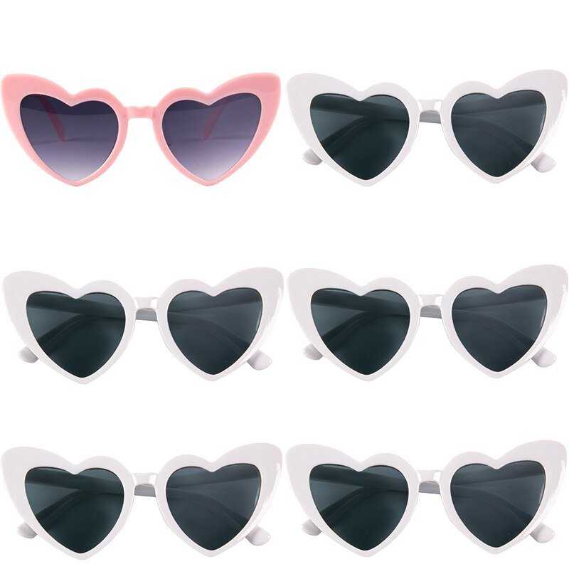 Bachelorette Party Sunglasses – Wedding Bridal Shower Decor, Hen Party Supplies, Bride-to-Be & Bridesmaid Gifts, Heart-Shaped Glasses - DormVibes