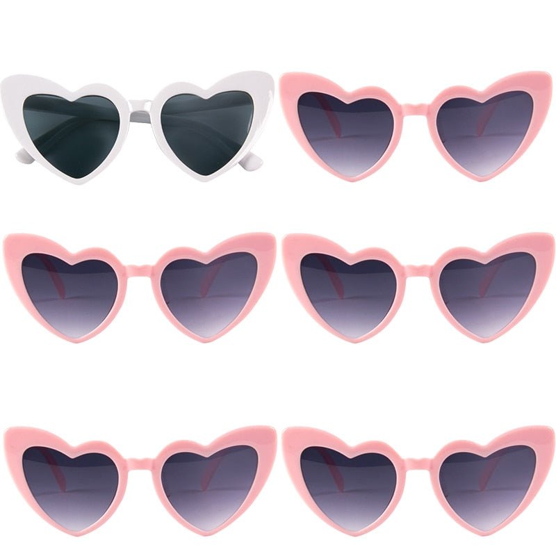 Bachelorette Party Sunglasses – Wedding Bridal Shower Decor, Hen Party Supplies, Bride-to-Be & Bridesmaid Gifts, Heart-Shaped Glasses - DormVibes