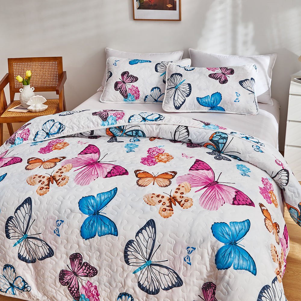 Beautiful Butterflies Bedspread Set - DormVibes