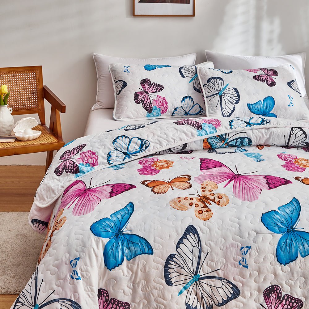 Beautiful Butterflies Bedspread Set - DormVibes