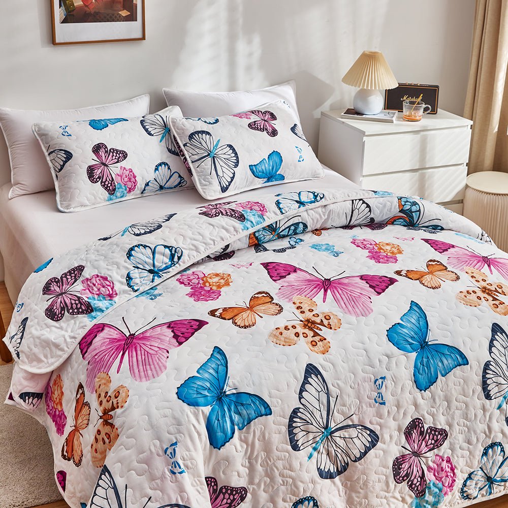 Beautiful Butterflies Bedspread Set - DormVibes