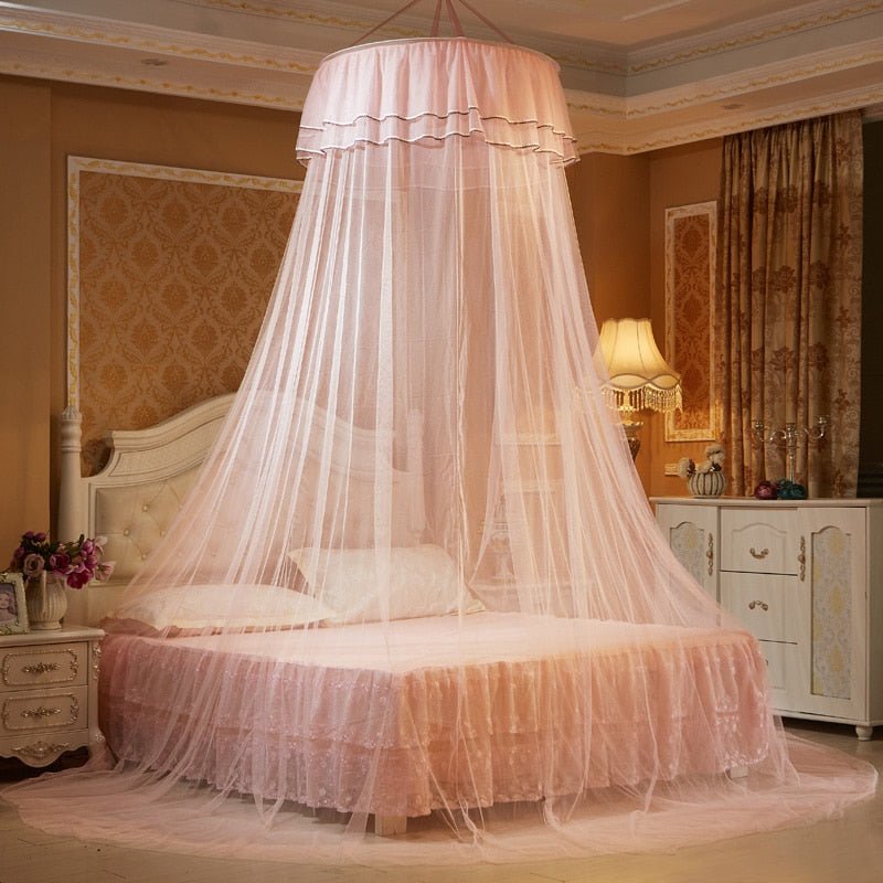 Beautiful Princess Bed Canopy Tent Curtain with Fairy Lace and