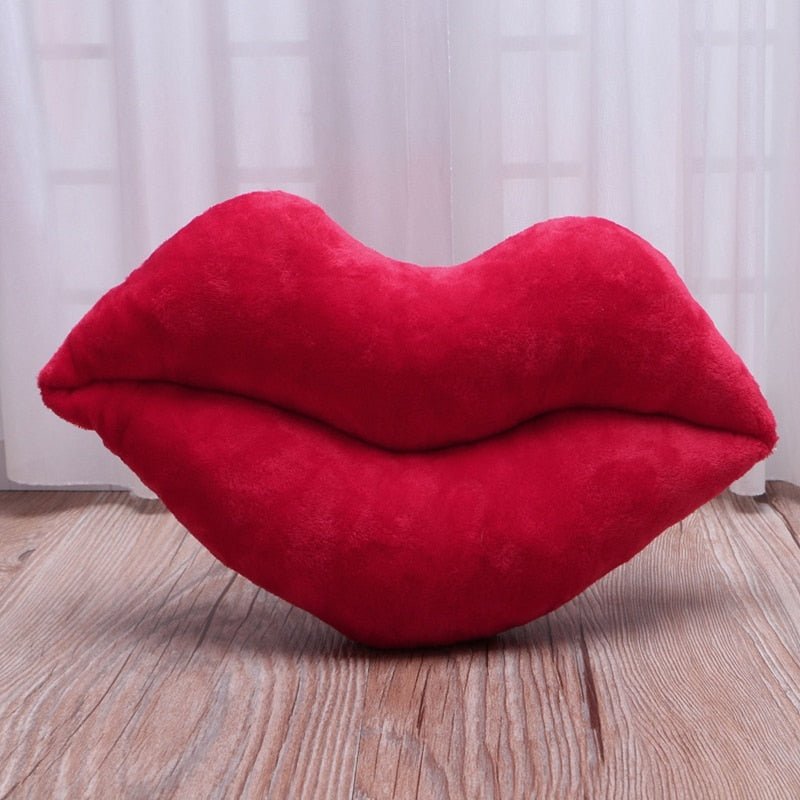 Big Red Lips Cushion Pillow - Stuffed Plush Doll for Car Seat, Home Li –  DormVibes