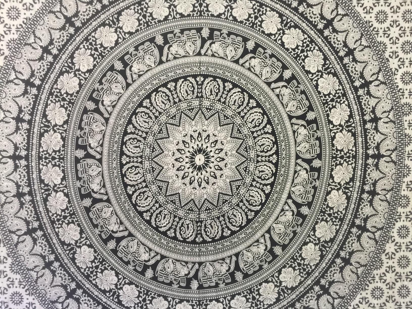 Gray and white tapestry online