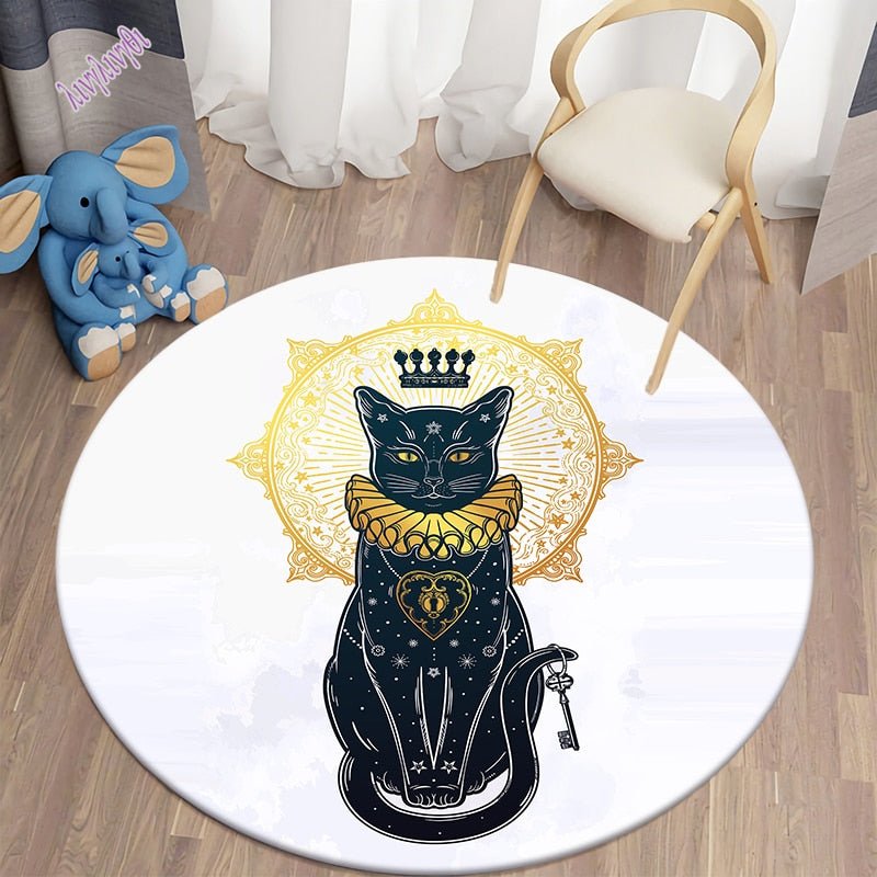 Black Cat Bungalow Carpet Rugs - DormVibes
