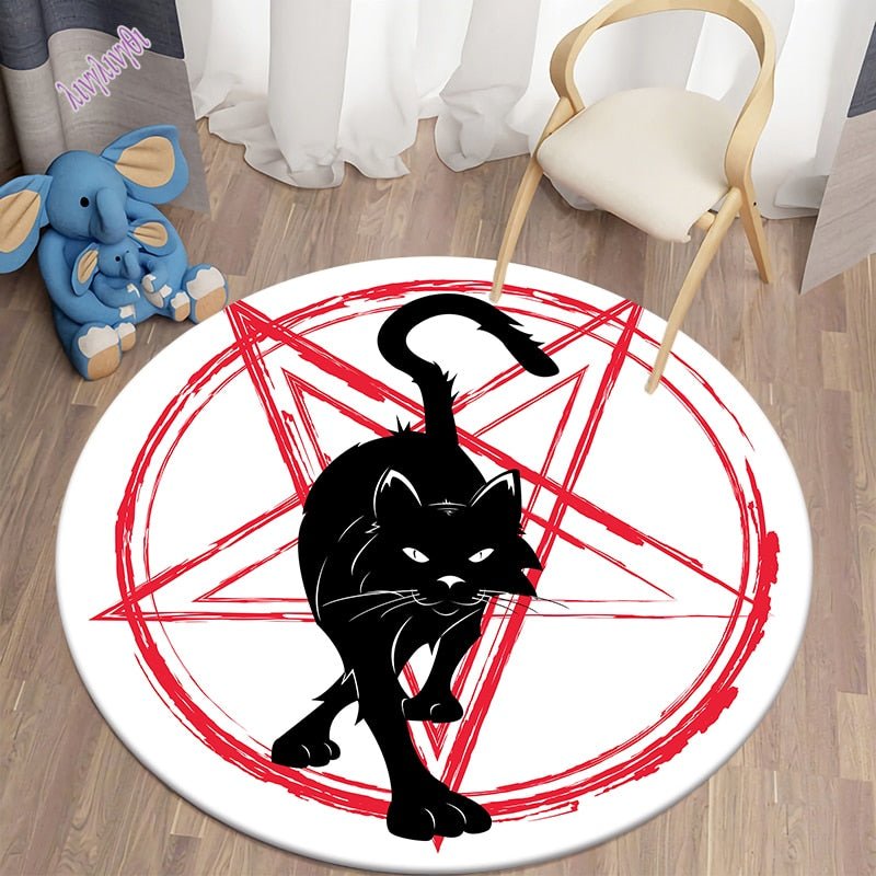 Black Cat Bungalow Carpet Rugs - DormVibes