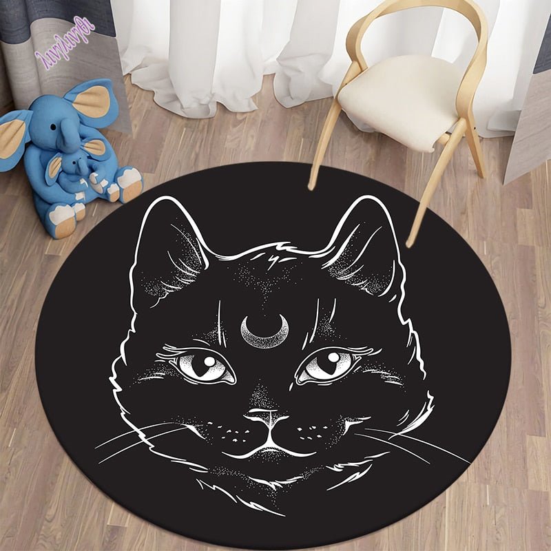 Black Cat Bungalow Carpet Rugs - DormVibes