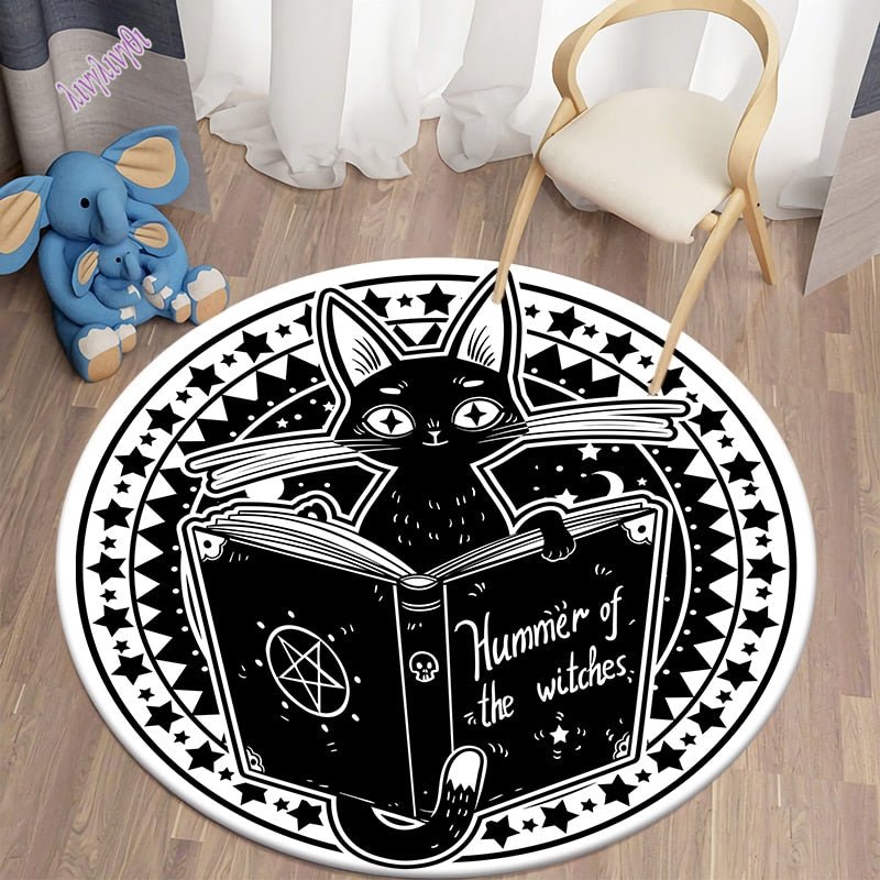 Black Cat Bungalow Carpet Rugs - DormVibes