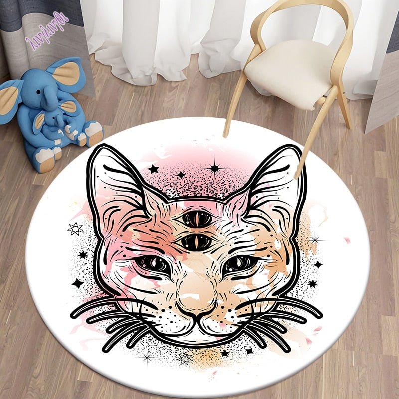 Black Cat Bungalow Carpet Rugs - DormVibes