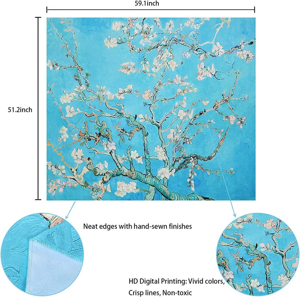Blossom Tree BlackLight Tapestry - DormVibes