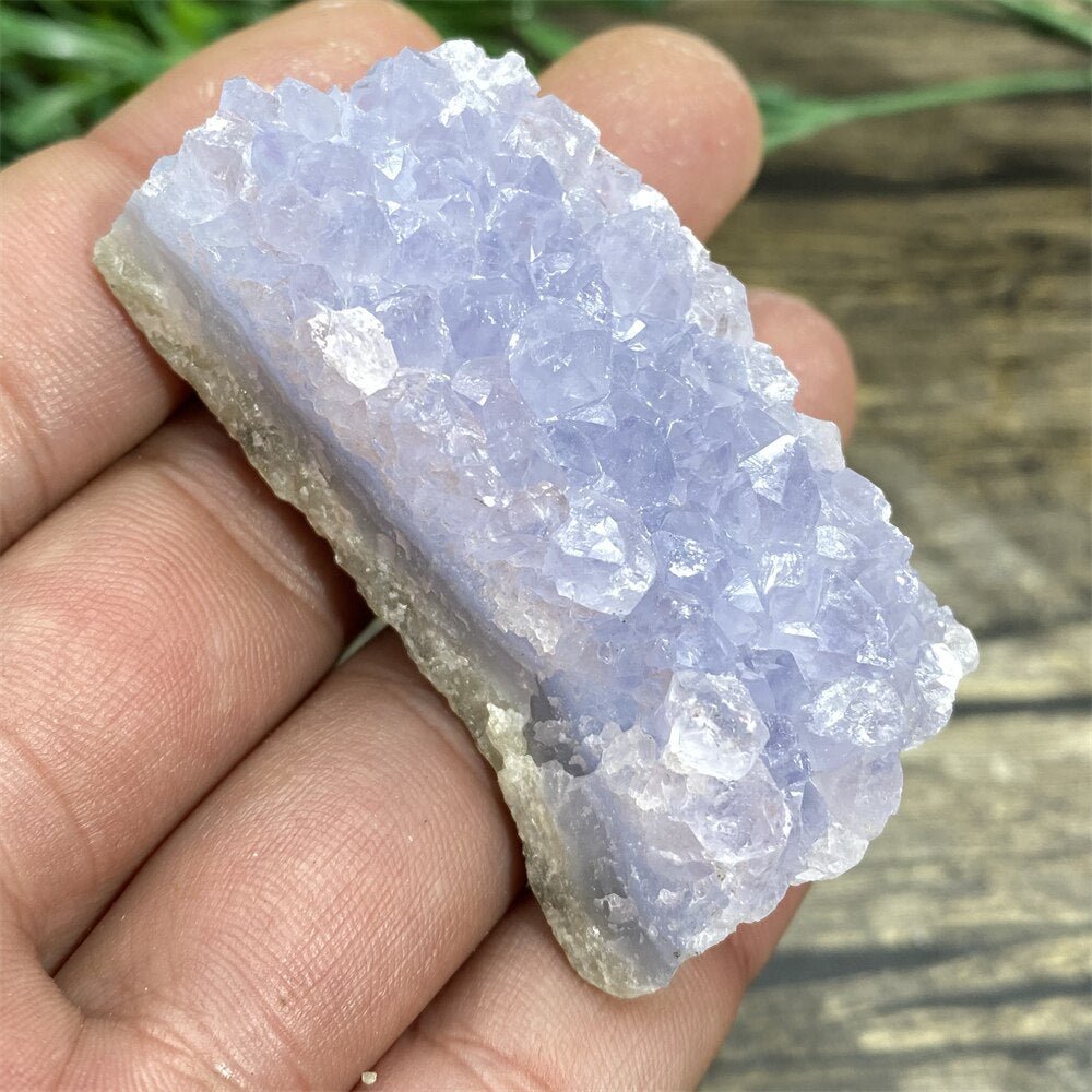 Blue Lace Agate - Raw Quartz Blue Crystals - DormVibes