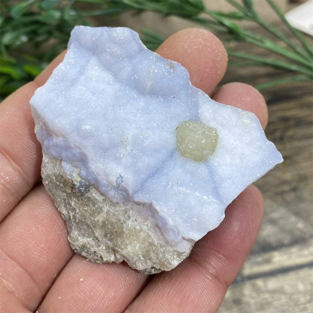 Blue Lace Agate - Raw Quartz Blue Crystals - DormVibes