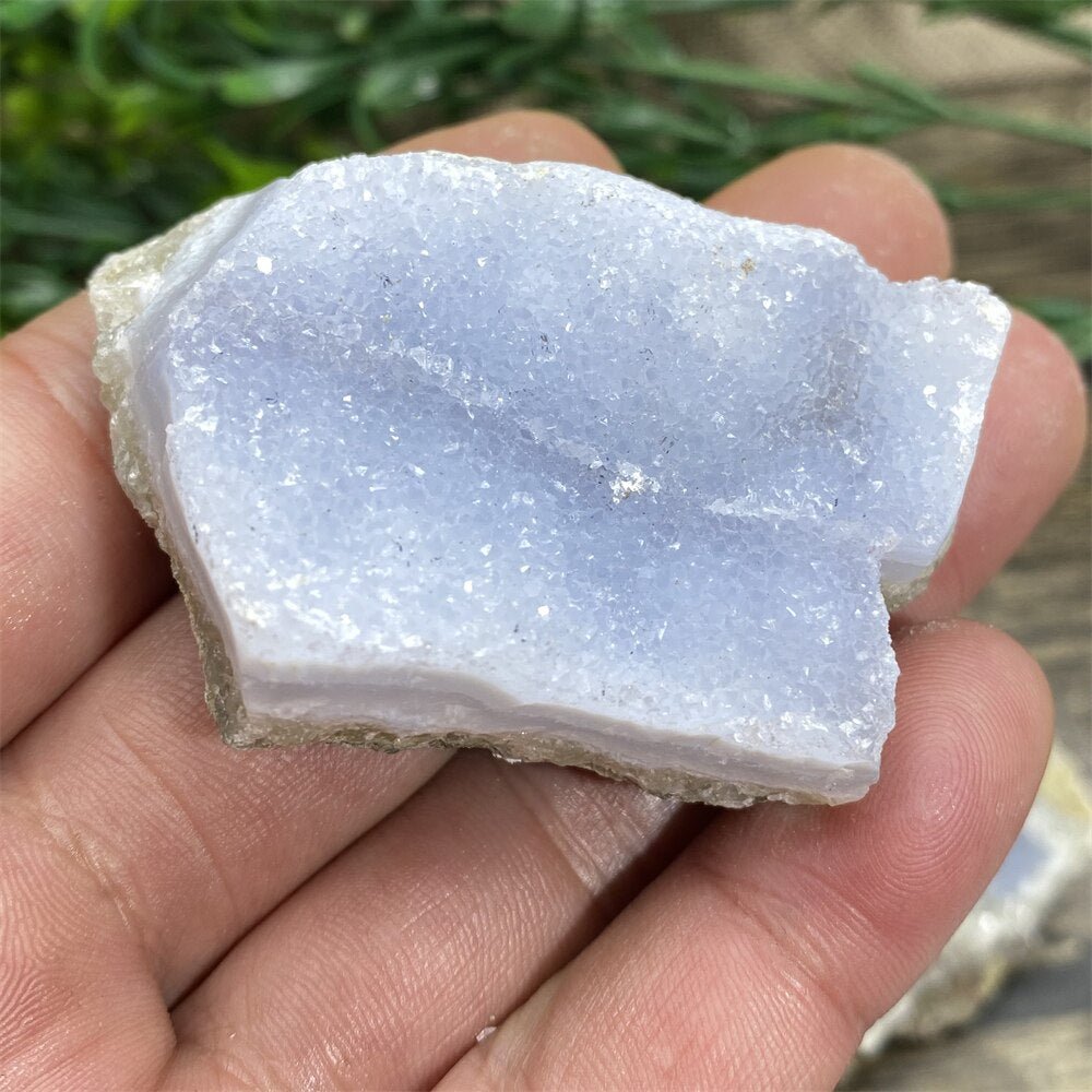 Blue Lace Agate - Raw Quartz Blue Crystals - DormVibes