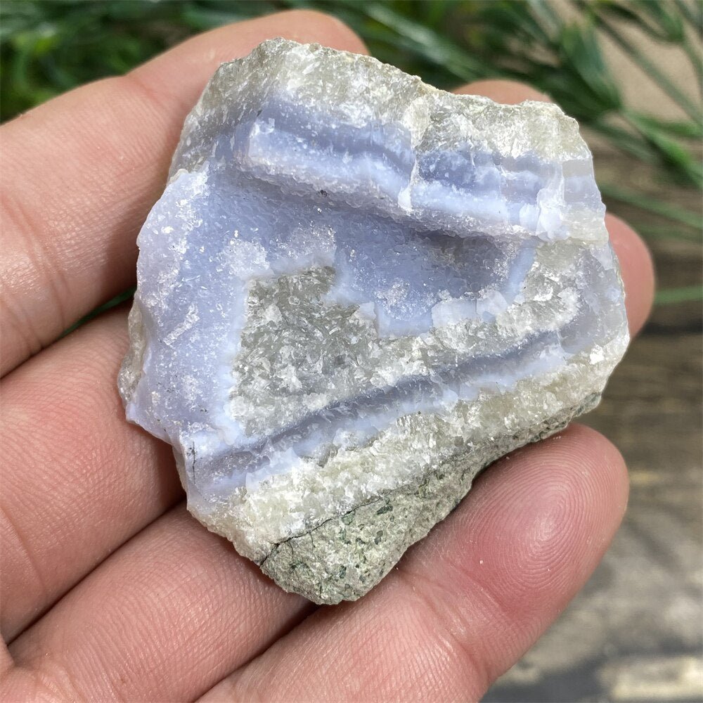 Blue Lace Agate - Raw Quartz Blue Crystals - DormVibes