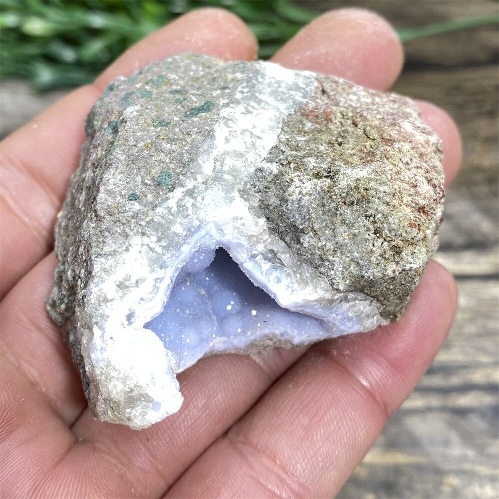 Blue Lace Agate - Raw Quartz Blue Crystals - DormVibes