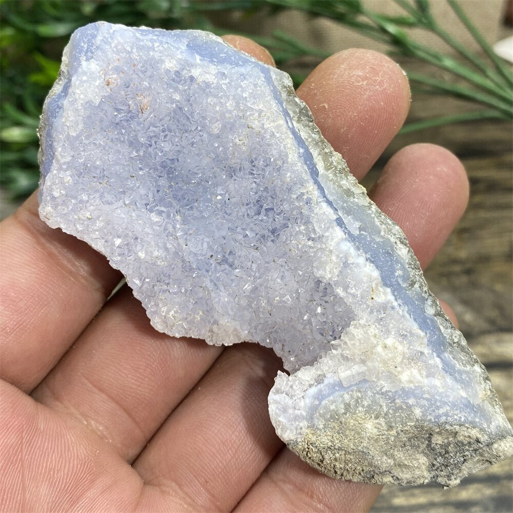 Blue Lace Agate - Raw Quartz Blue Crystals - DormVibes