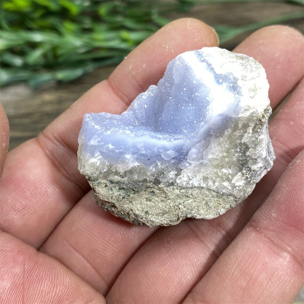 Blue Lace Agate - Raw Quartz Blue Crystals - DormVibes