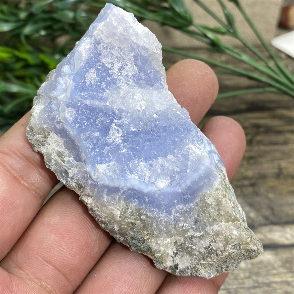 Blue Lace Agate - Raw Quartz Blue Crystals - DormVibes
