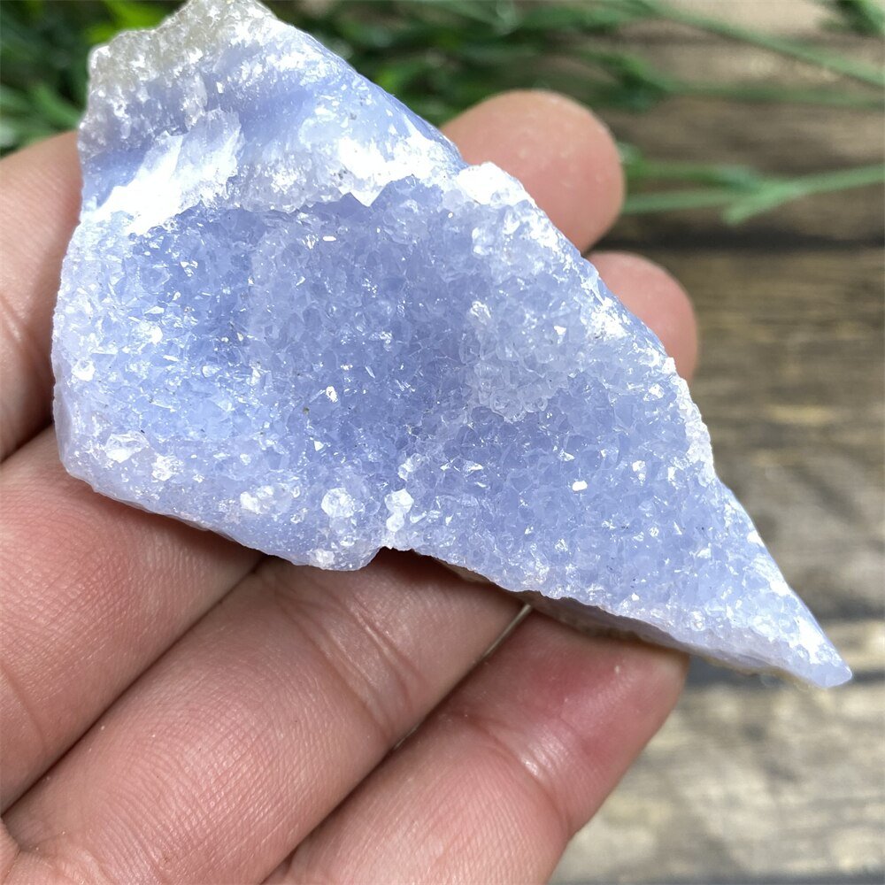 Blue Lace Agate - Raw Quartz Blue Crystals - DormVibes