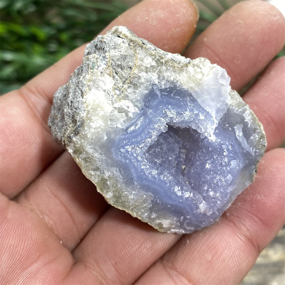 Blue Lace Agate - Raw Quartz Blue Crystals - DormVibes