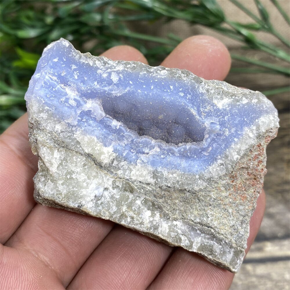 Blue Lace Agate - Raw Quartz Blue Crystals - DormVibes