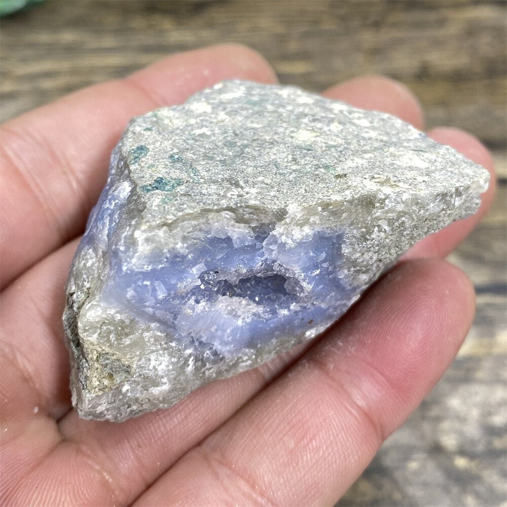 Blue Lace Agate - Raw Quartz Blue Crystals - DormVibes
