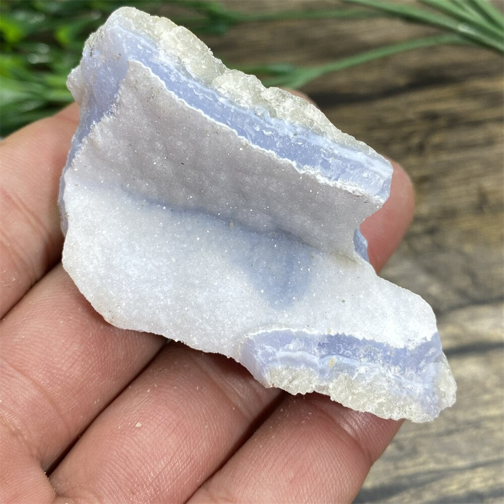 Blue Lace Agate - Raw Quartz Blue Crystals - DormVibes