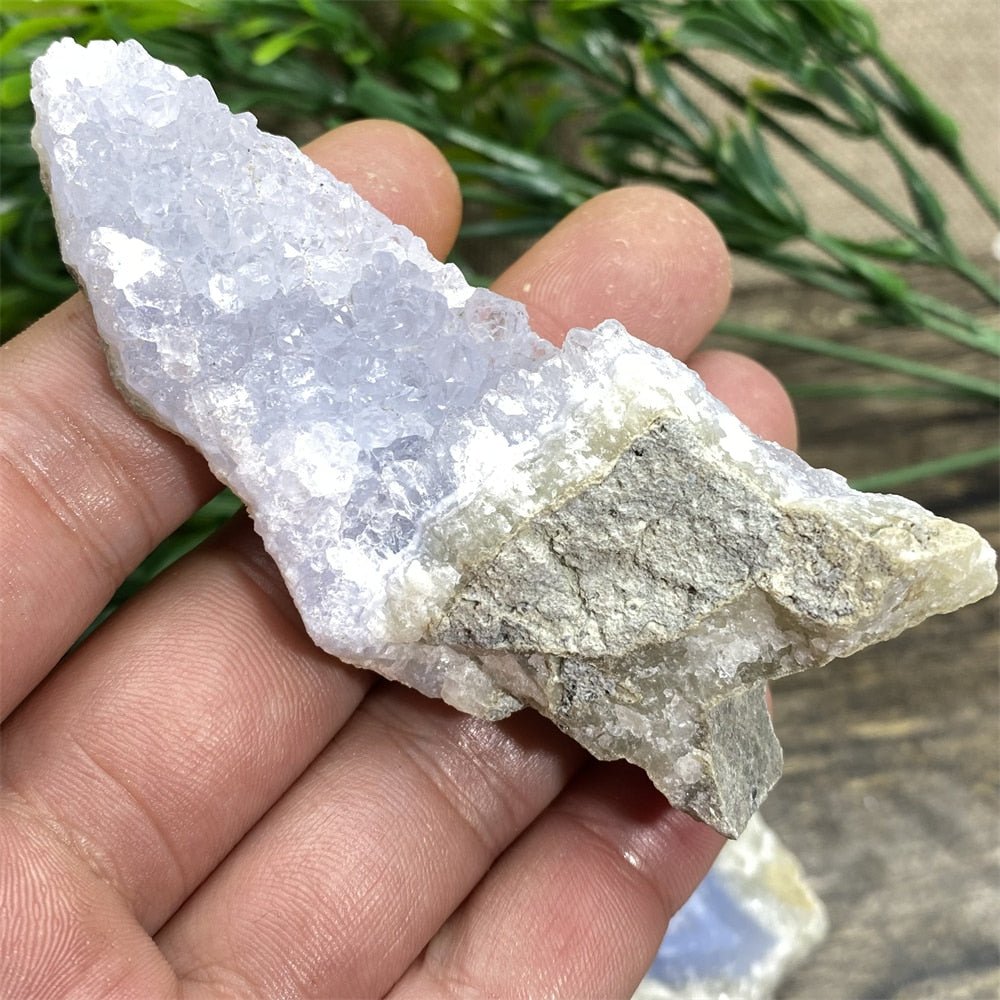Blue Lace Agate - Raw Quartz Blue Crystals - DormVibes
