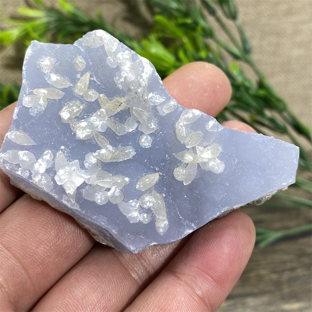 Blue Lace Agate - Raw Quartz Blue Crystals - DormVibes