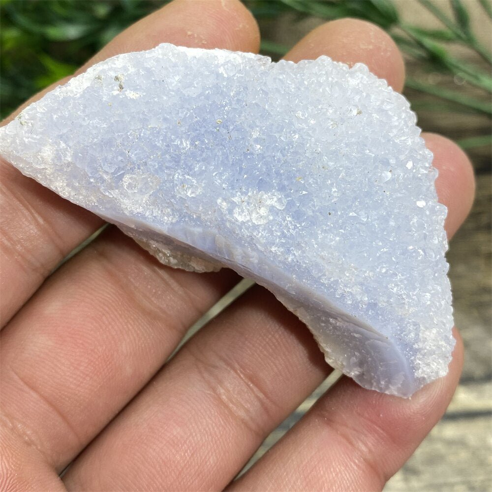 Blue Lace Agate - Raw Quartz Blue Crystals - DormVibes